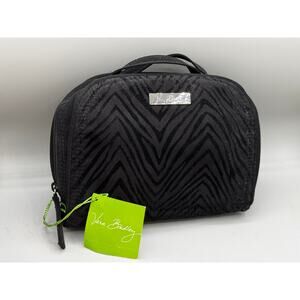 Vera Bradley Travel Jewelry Organizer - Classic Black with Zebra NWT